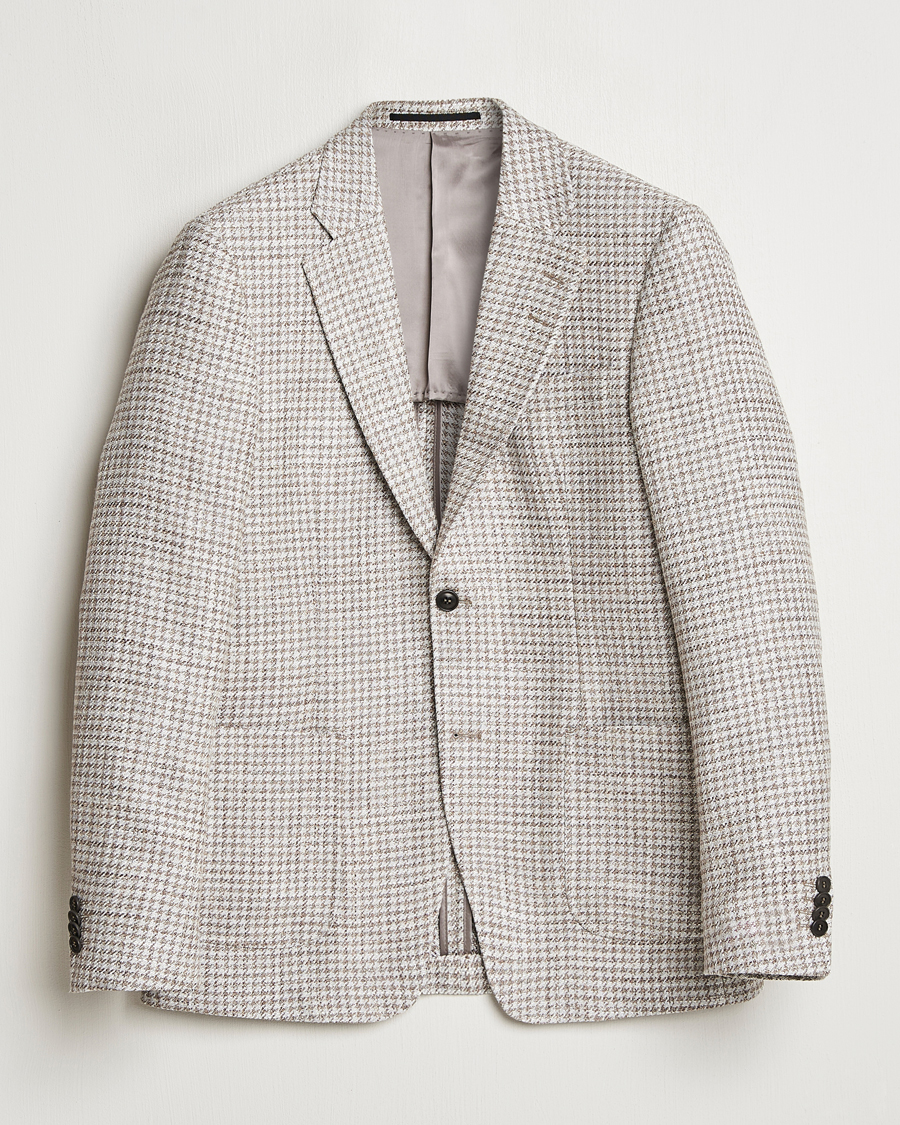 Homme | Blazers | Tiger of Sweden | Justin Viscose/Linen Pepita Blazer Tehina