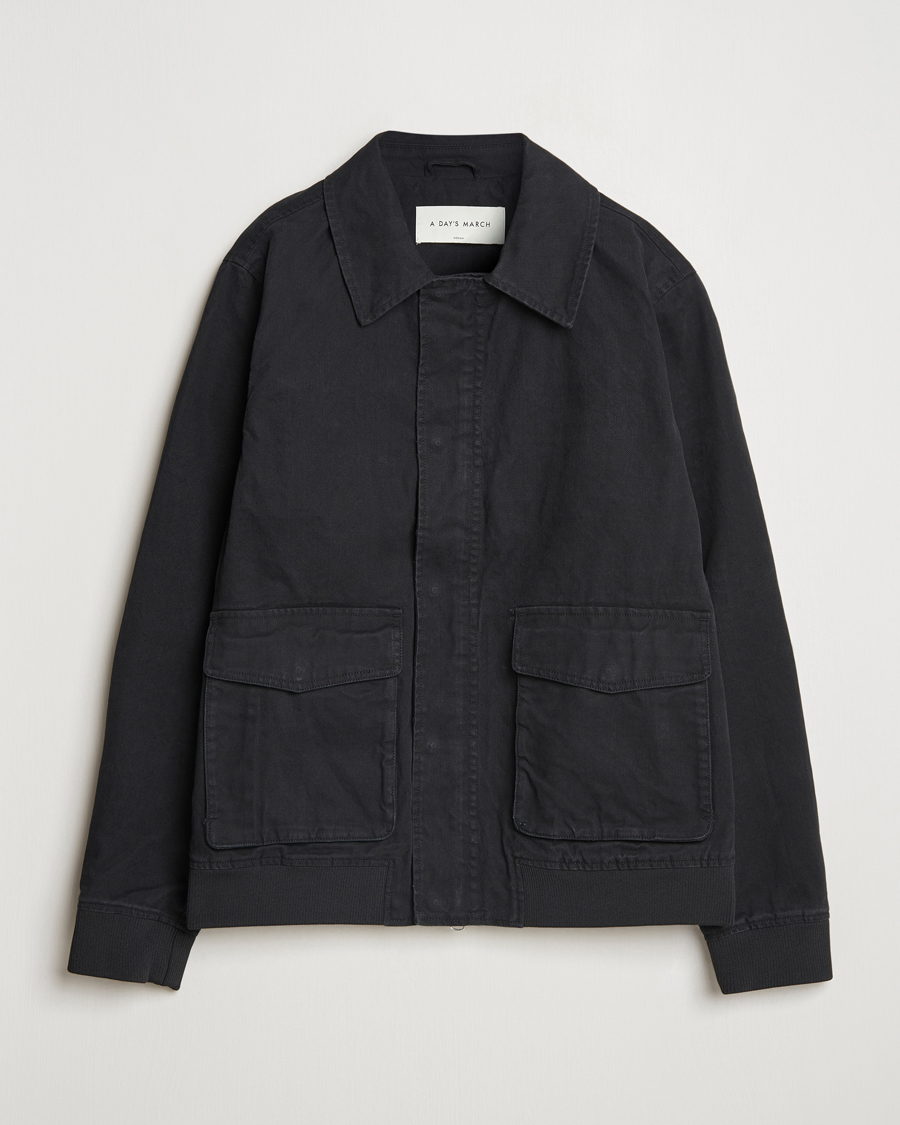 Homme | Manteaux Et Vestes | A Day's March | Bader Cotton Flight Jacket Black