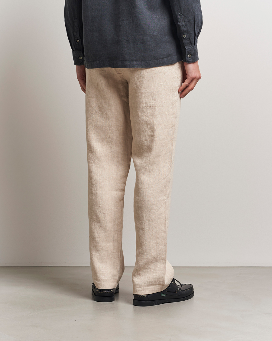 Homme | Pantalons | A Day's March | Tamiat Drawstring Linen Trousers Oyster
