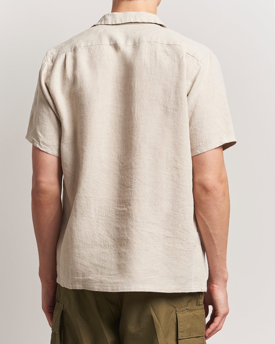 Homme | Chemises | BEAMS PLUS | Short Sleeve Linen Camp Shirt Beige