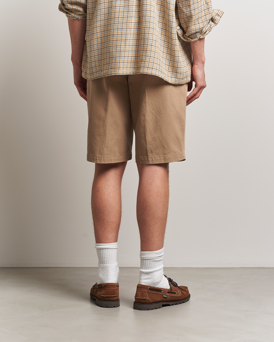 Homme | Shorts | BEAMS PLUS | Pleated Twill Shorts Khaki