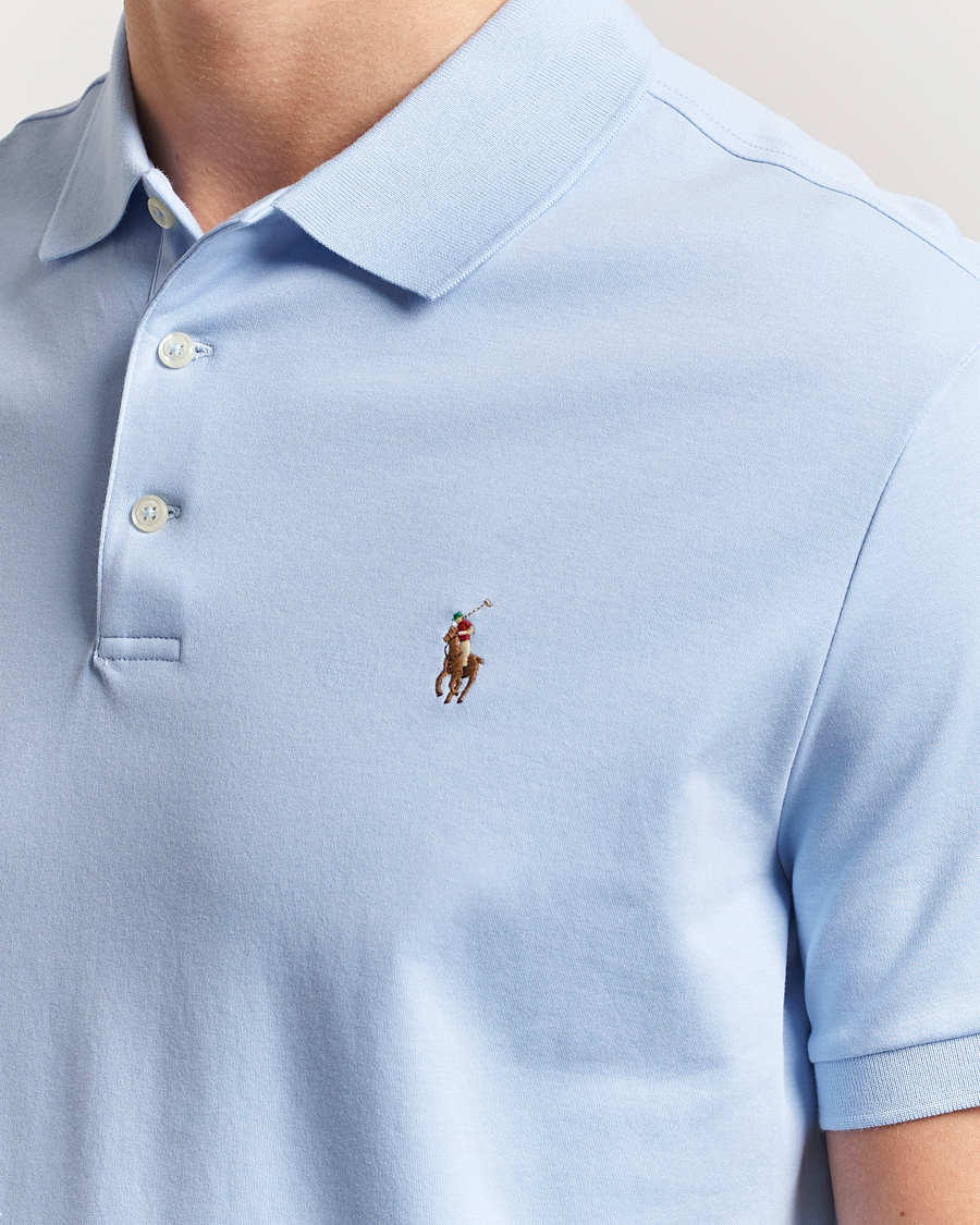 Homme | Polos | Polo Ralph Lauren | Custom Slim Fit Cotton Polo Office Blue