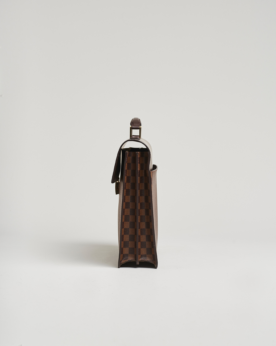 Homme | Louis Vuitton Pre-Owned Altona GM Briefcase Damier Ebene | Louis Vuitton Pre-Owned | Altona GM Briefcase Damier Ebene