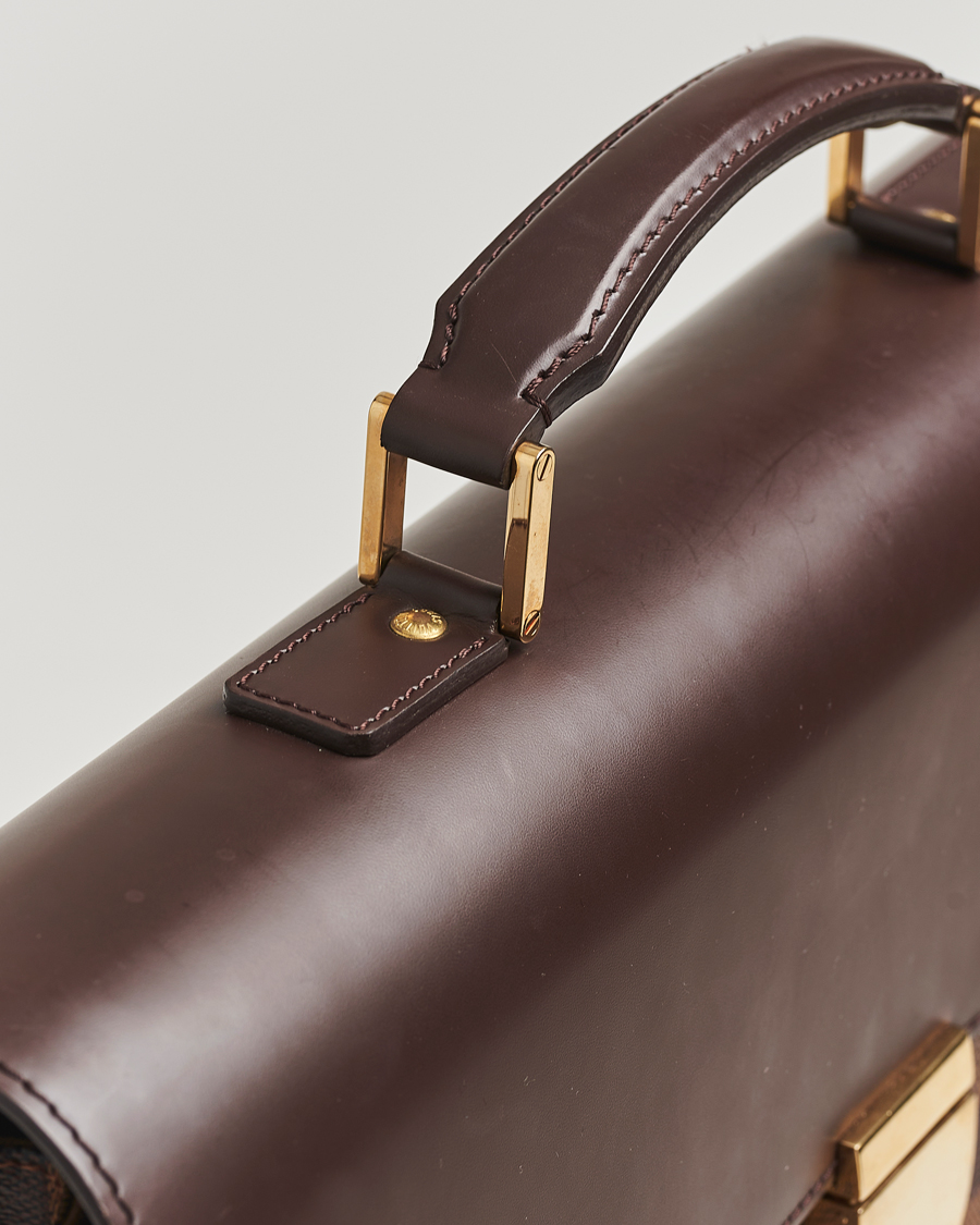 Homme | Louis Vuitton Pre-Owned Altona GM Briefcase Damier Ebene | Louis Vuitton Pre-Owned | Altona GM Briefcase Damier Ebene