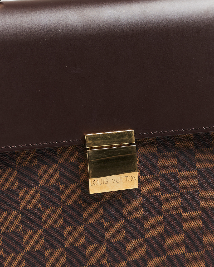 Homme | Louis Vuitton Pre-Owned Altona GM Briefcase Damier Ebene | Louis Vuitton Pre-Owned | Altona GM Briefcase Damier Ebene