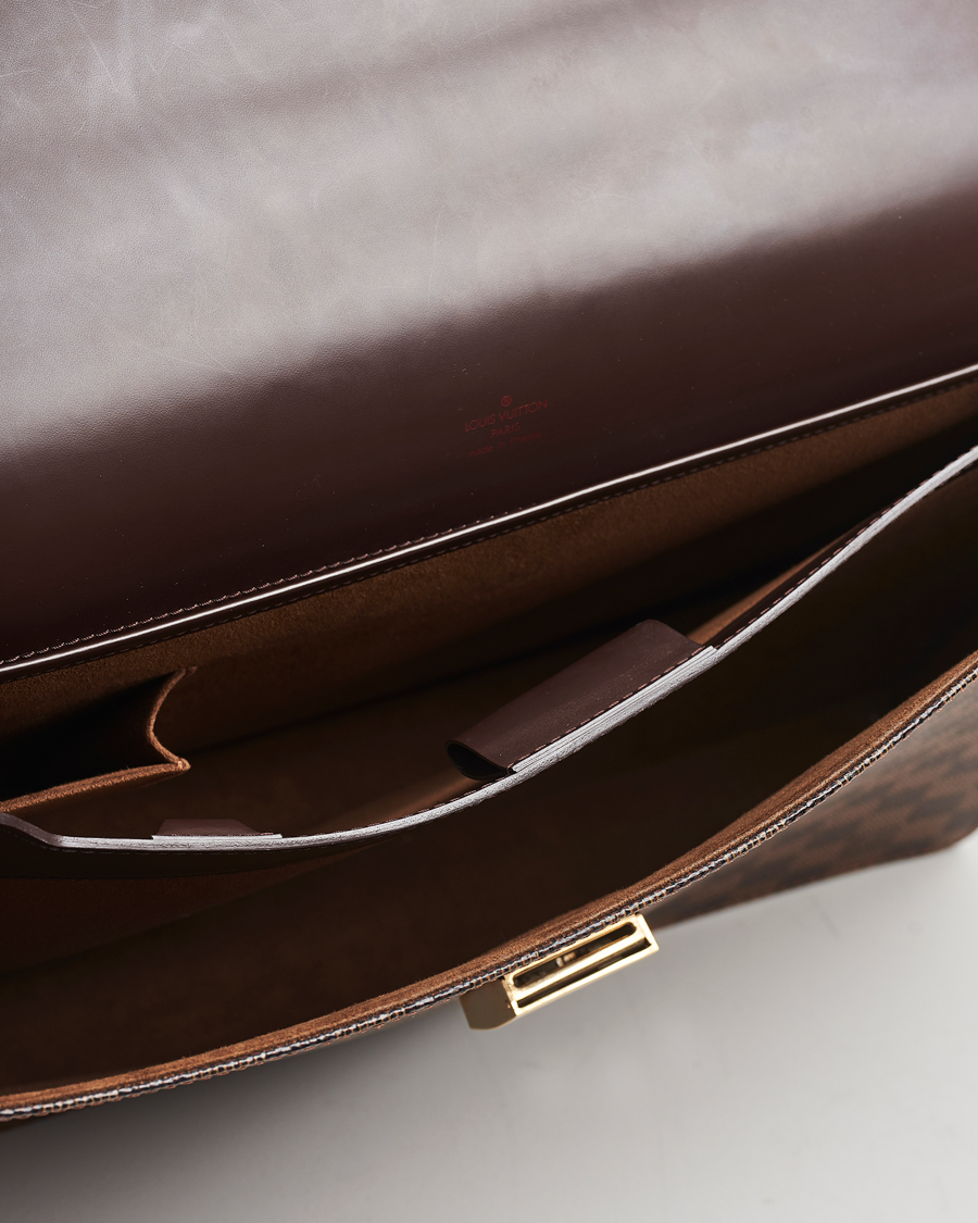 Homme | Louis Vuitton Pre-Owned Altona GM Briefcase Damier Ebene | Louis Vuitton Pre-Owned | Altona GM Briefcase Damier Ebene