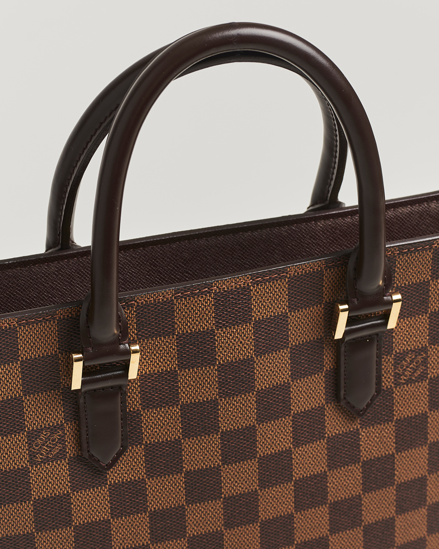 Homme | Louis Vuitton Pre-Owned Venice Sac Plat Bag Damier Ebene | Louis Vuitton Pre-Owned | Venice Sac Plat Bag Damier Ebene