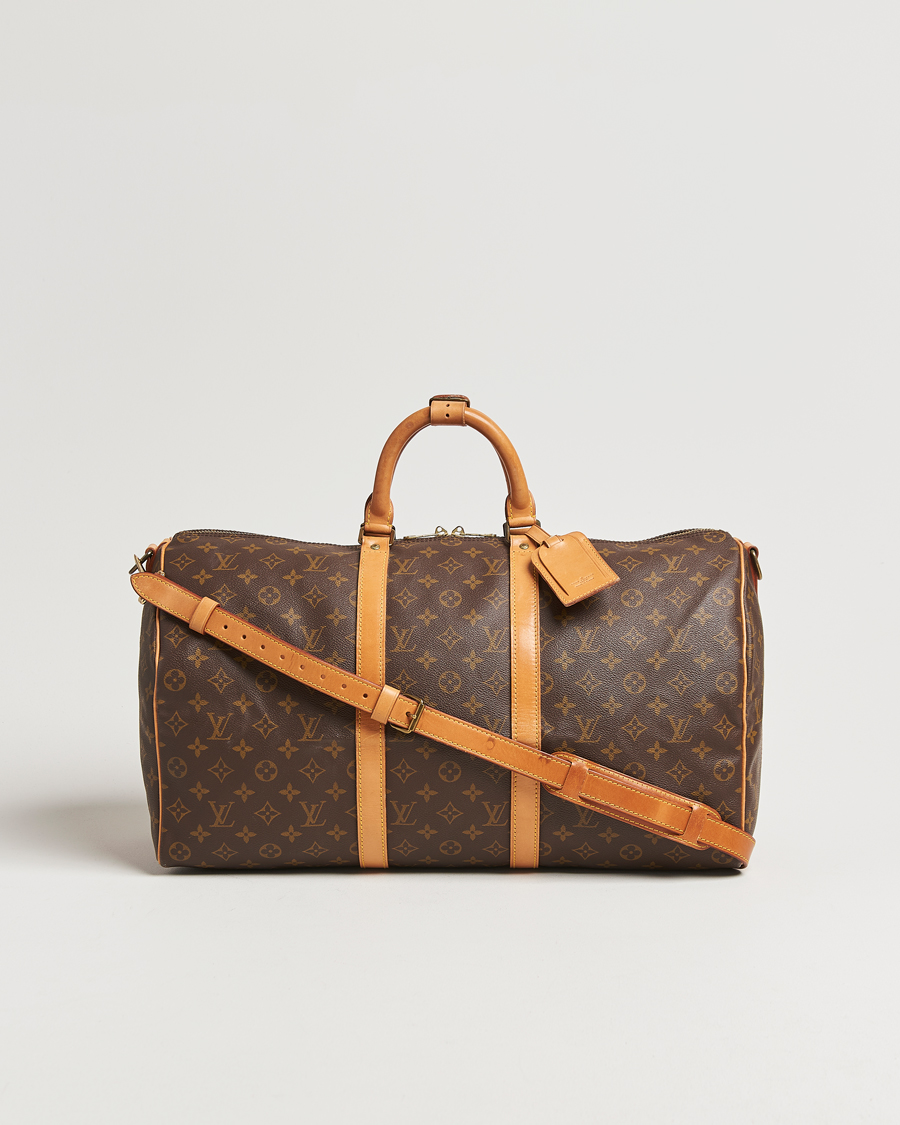 Homme | Louis Vuitton Pre-Owned Keepall Bandoulière 50 Monogram | Louis Vuitton Pre-Owned | Keepall Bandoulière 50 Monogram