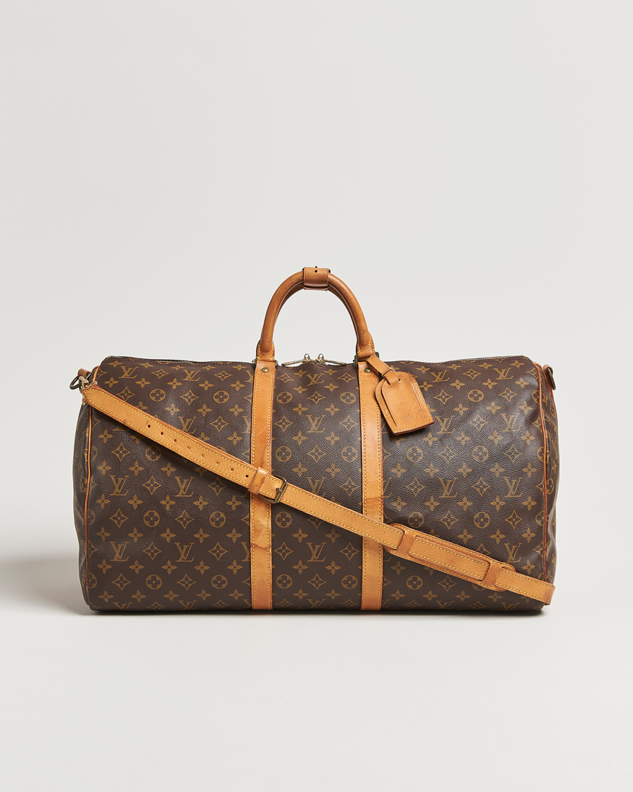 Homme | Louis Vuitton Pre-Owned Keepall Bandoulière 55 Monogram | Louis Vuitton Pre-Owned | Keepall Bandoulière 55 Monogram