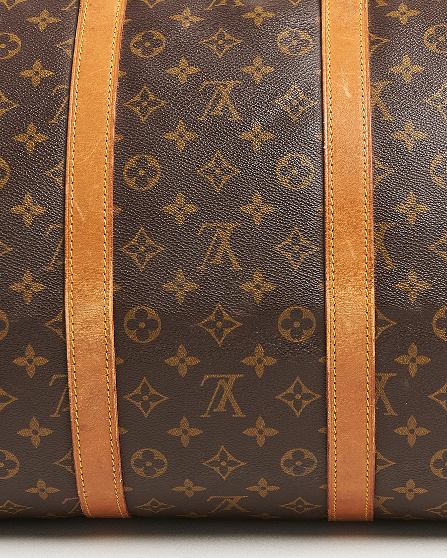 Homme | Louis Vuitton Pre-Owned Keepall Bandoulière 55 Monogram | Louis Vuitton Pre-Owned | Keepall Bandoulière 55 Monogram