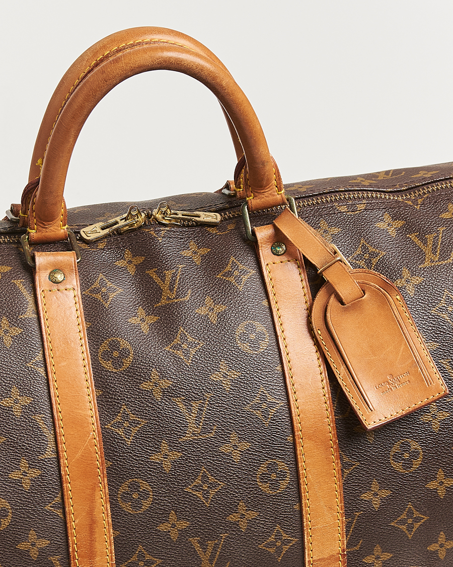 Homme | Louis Vuitton Pre-Owned Keepall Bandoulière 55 Monogram | Louis Vuitton Pre-Owned | Keepall Bandoulière 55 Monogram