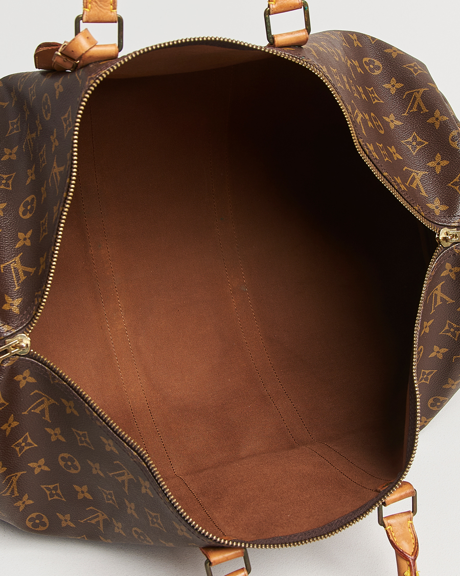 Homme | Louis Vuitton Pre-Owned Keepall Bandoulière 55 Monogram | Louis Vuitton Pre-Owned | Keepall Bandoulière 55 Monogram