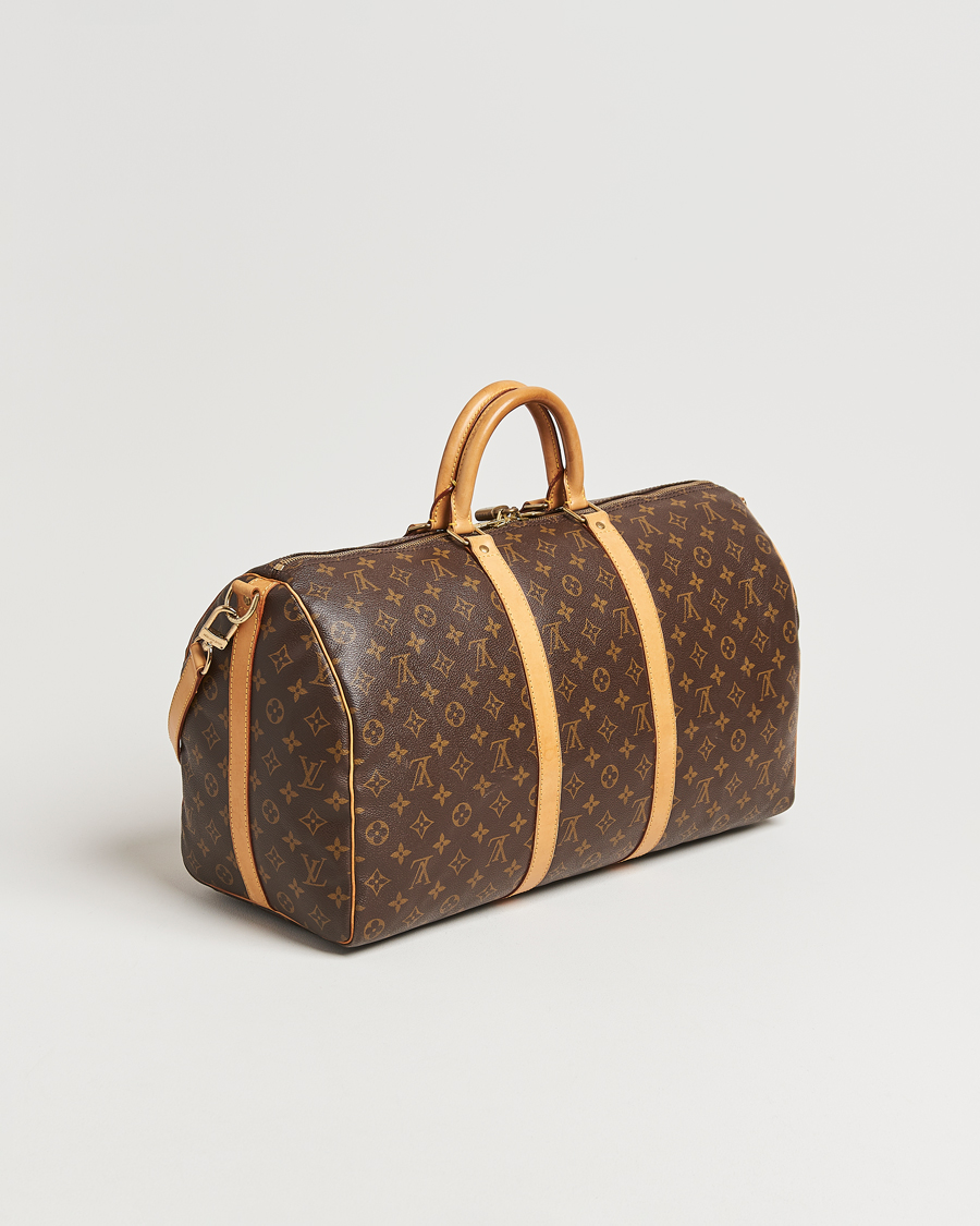 Homme | Louis Vuitton Pre-Owned Keepall Bandoulière 50 Monogram | Louis Vuitton Pre-Owned | Keepall Bandoulière 50 Monogram