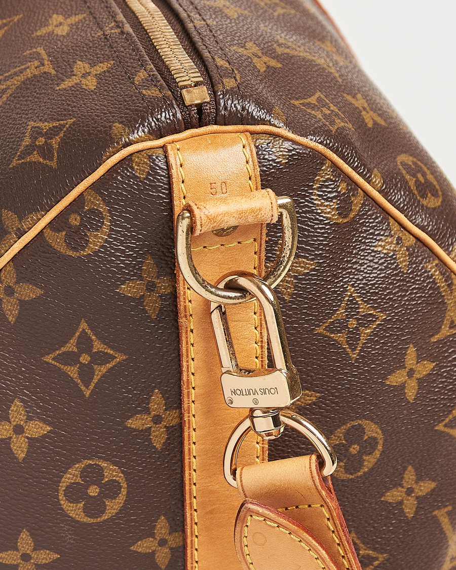 Homme | Louis Vuitton Pre-Owned Keepall Bandoulière 50 Monogram | Louis Vuitton Pre-Owned | Keepall Bandoulière 50 Monogram