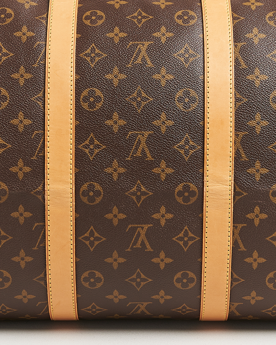 Homme | Louis Vuitton Pre-Owned Keepall Bandoulière 55 Monogram | Louis Vuitton Pre-Owned | Keepall Bandoulière 55 Monogram