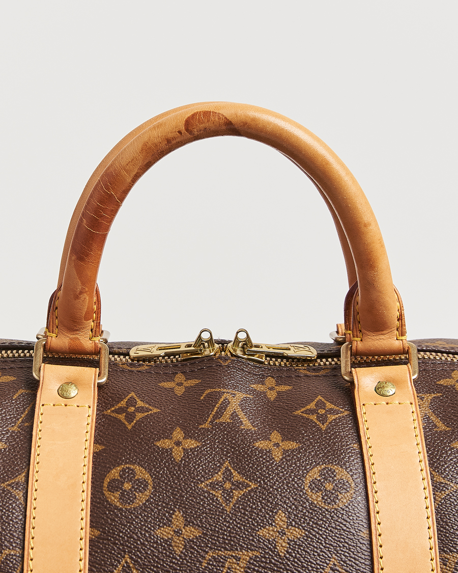 Homme | Louis Vuitton Pre-Owned Keepall Bandoulière 55 Monogram | Louis Vuitton Pre-Owned | Keepall Bandoulière 55 Monogram