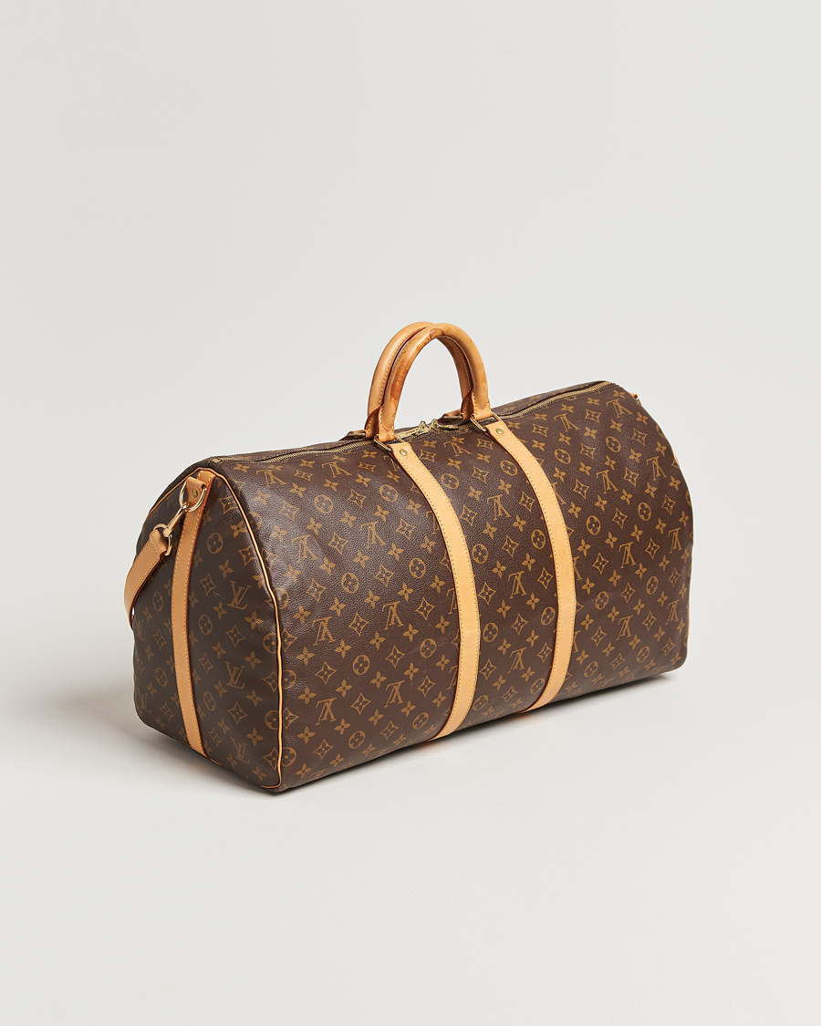Homme | Louis Vuitton Pre-Owned Keepall Bandoulière 55 Monogram | Louis Vuitton Pre-Owned | Keepall Bandoulière 55 Monogram