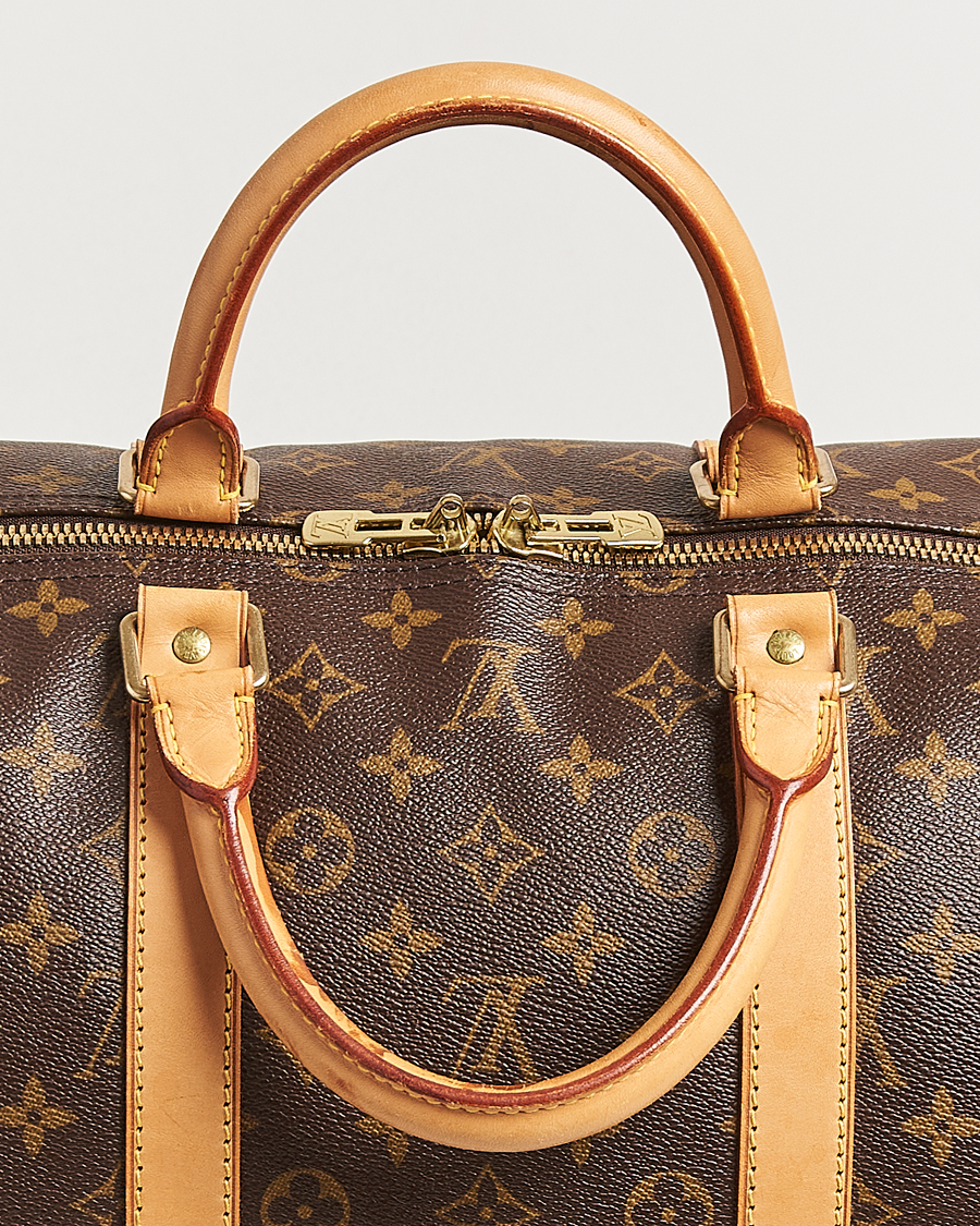 Homme | Louis Vuitton Pre-Owned Keepall Bandoulière 55 Monogram | Louis Vuitton Pre-Owned | Keepall Bandoulière 55 Monogram