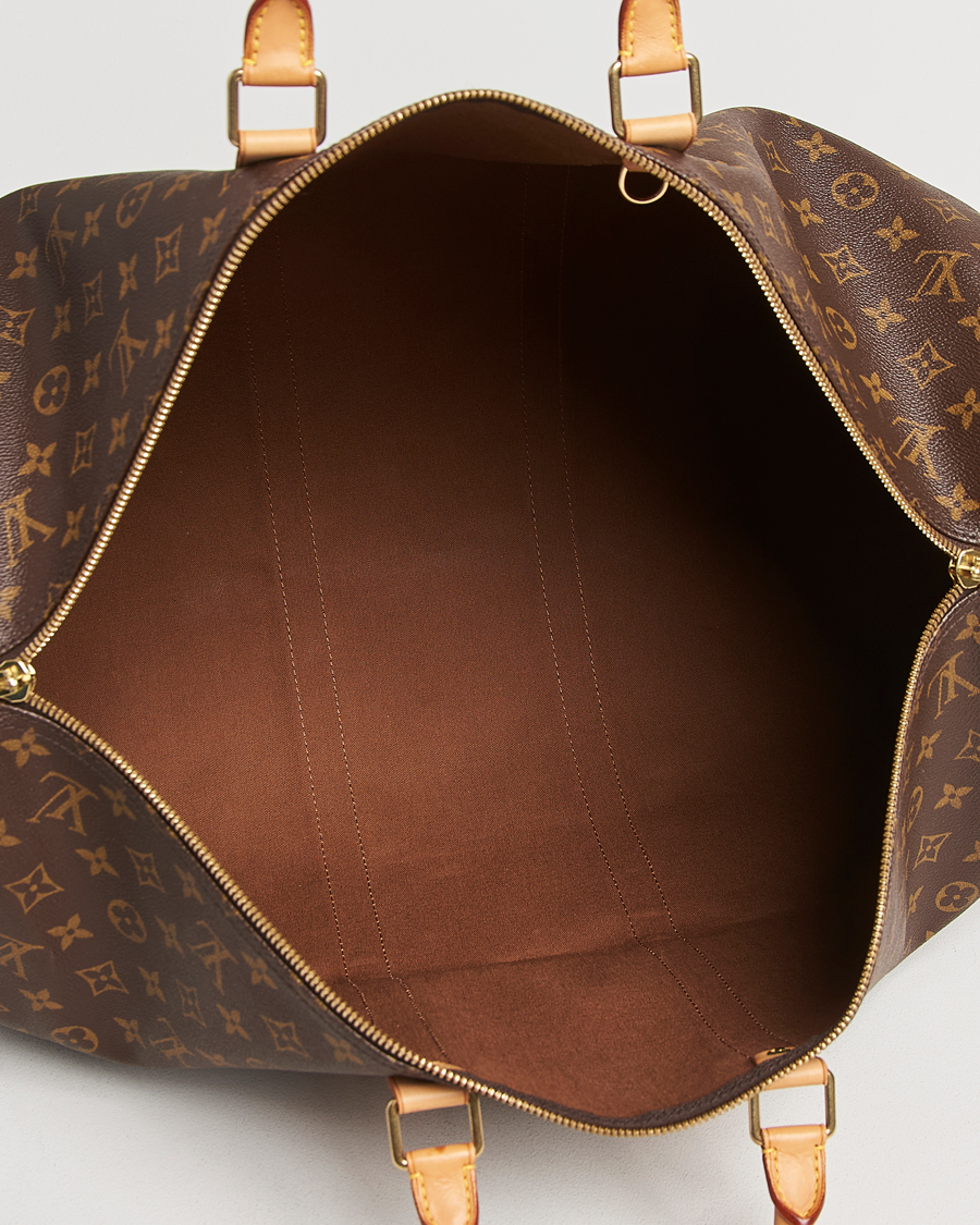 Homme | Louis Vuitton Pre-Owned Keepall Bandoulière 55 Monogram | Louis Vuitton Pre-Owned | Keepall Bandoulière 55 Monogram
