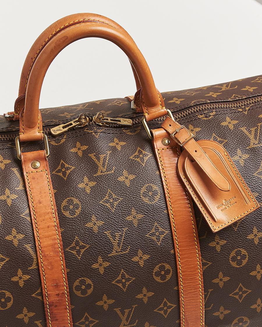 Homme | Louis Vuitton Pre-Owned Keepall Bandoulière 55 Monogram | Louis Vuitton Pre-Owned | Keepall Bandoulière 55 Monogram