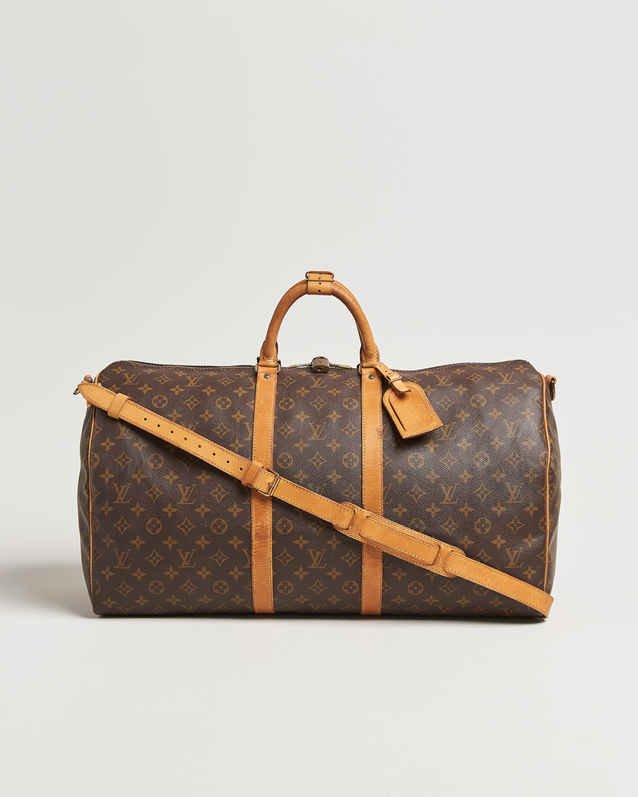 Homme | Louis Vuitton Pre-Owned Keepall Bandoulière 55 Monogram | Louis Vuitton Pre-Owned | Keepall Bandoulière 55 Monogram