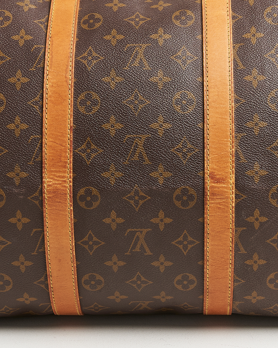 Homme | Louis Vuitton Pre-Owned Keepall Bandoulière 55 Monogram | Louis Vuitton Pre-Owned | Keepall Bandoulière 55 Monogram