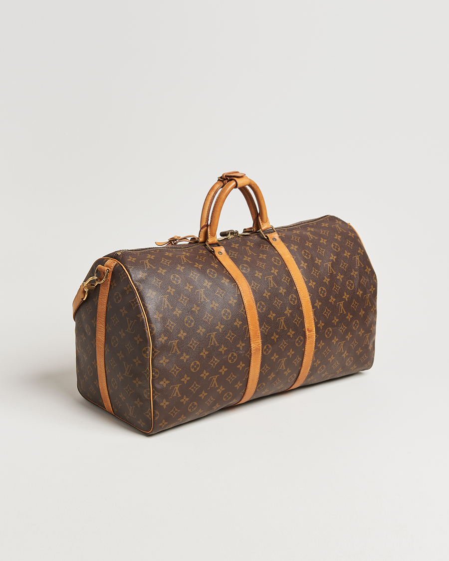 Homme | Louis Vuitton Pre-Owned Keepall Bandoulière 55 Monogram | Louis Vuitton Pre-Owned | Keepall Bandoulière 55 Monogram