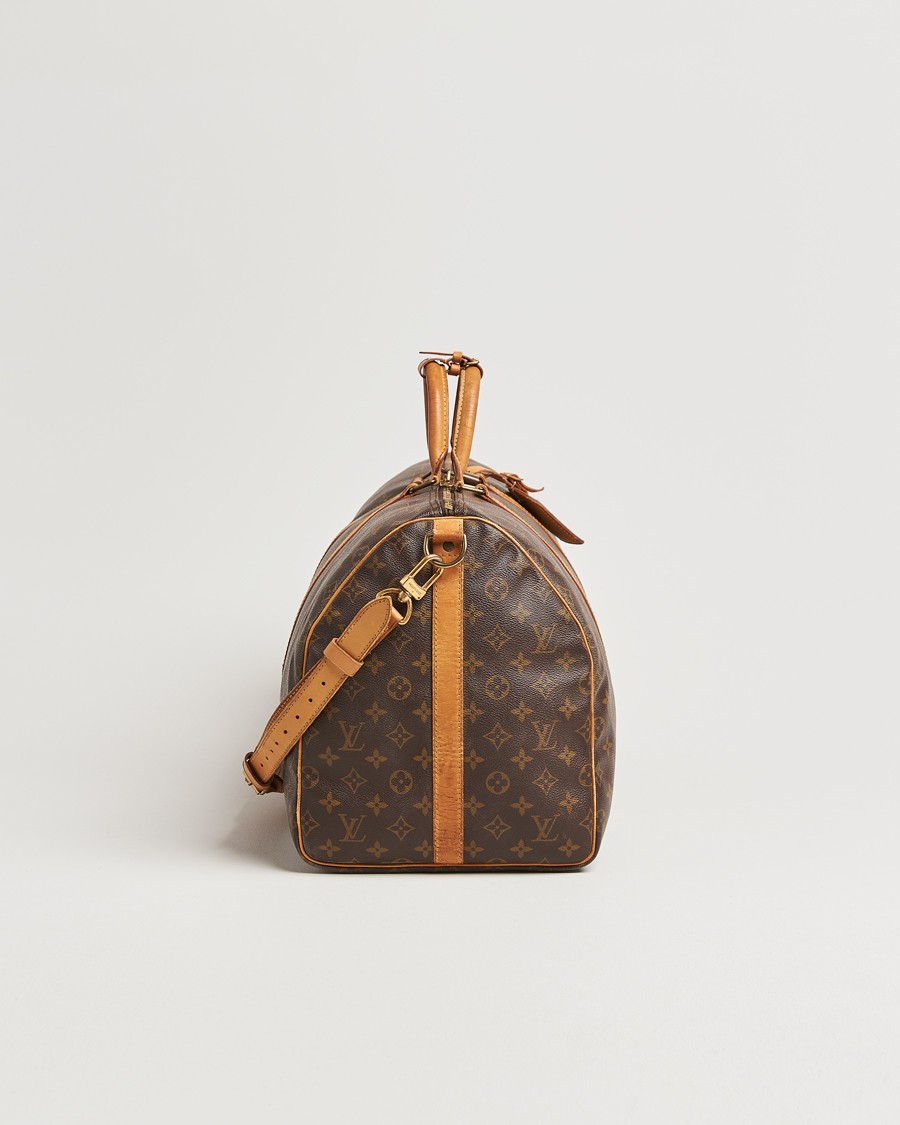 Homme | Louis Vuitton Pre-Owned Keepall Bandoulière 55 Monogram | Louis Vuitton Pre-Owned | Keepall Bandoulière 55 Monogram