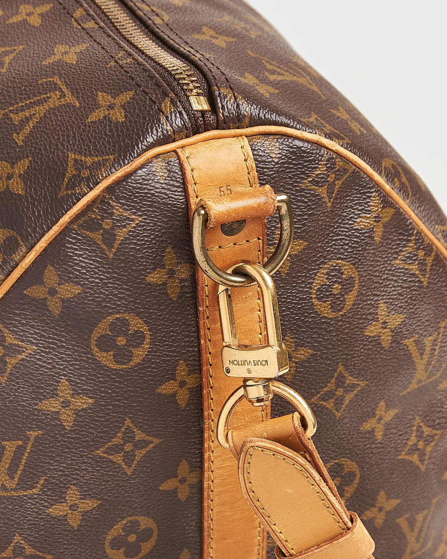Homme | Louis Vuitton Pre-Owned Keepall Bandoulière 55 Monogram | Louis Vuitton Pre-Owned | Keepall Bandoulière 55 Monogram