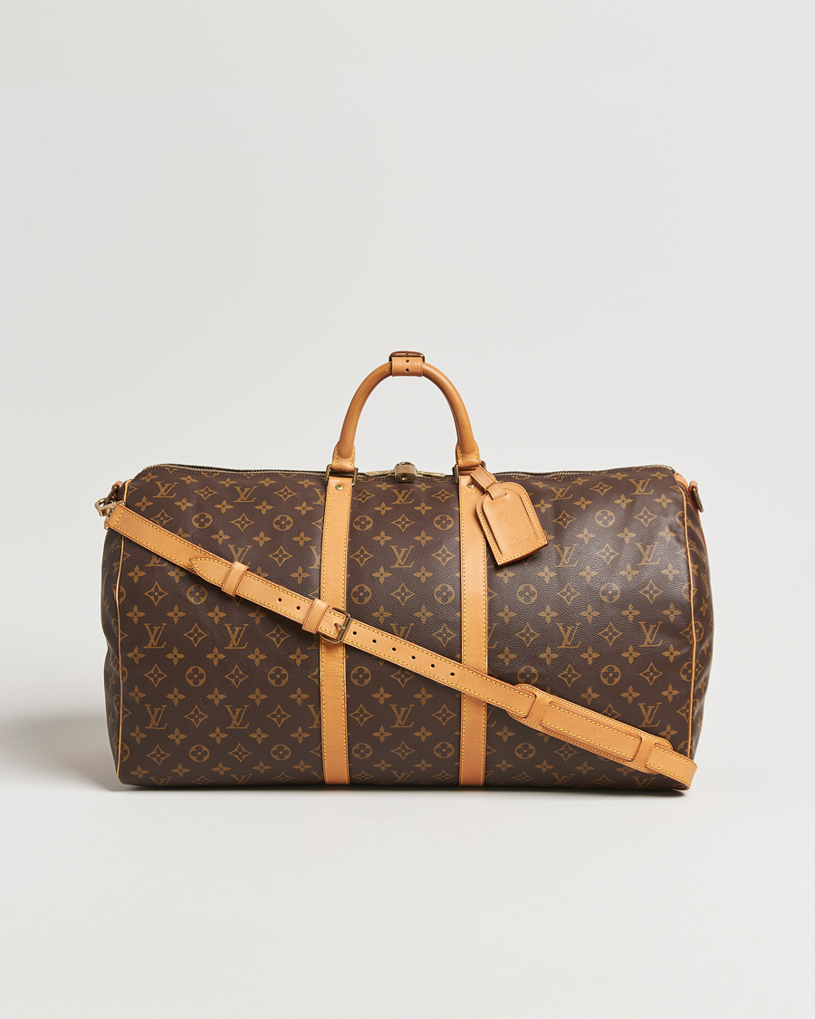 Homme | Louis Vuitton Pre-Owned Keepall Bandoulière 55 Monogram | Louis Vuitton Pre-Owned | Keepall Bandoulière 55 Monogram