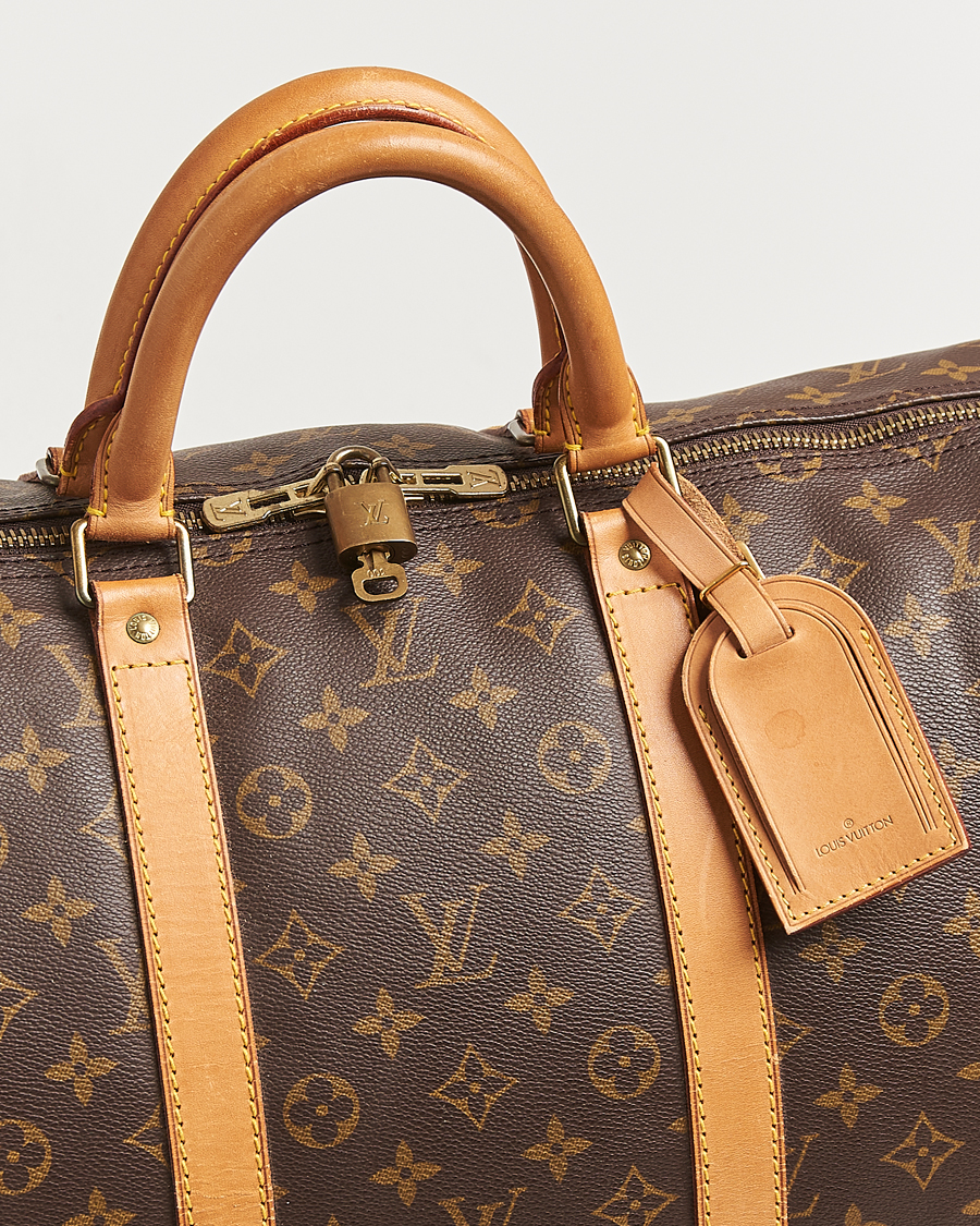 Homme | Louis Vuitton Pre-Owned Keepall Bandoulière 55 Monogram | Louis Vuitton Pre-Owned | Keepall Bandoulière 55 Monogram