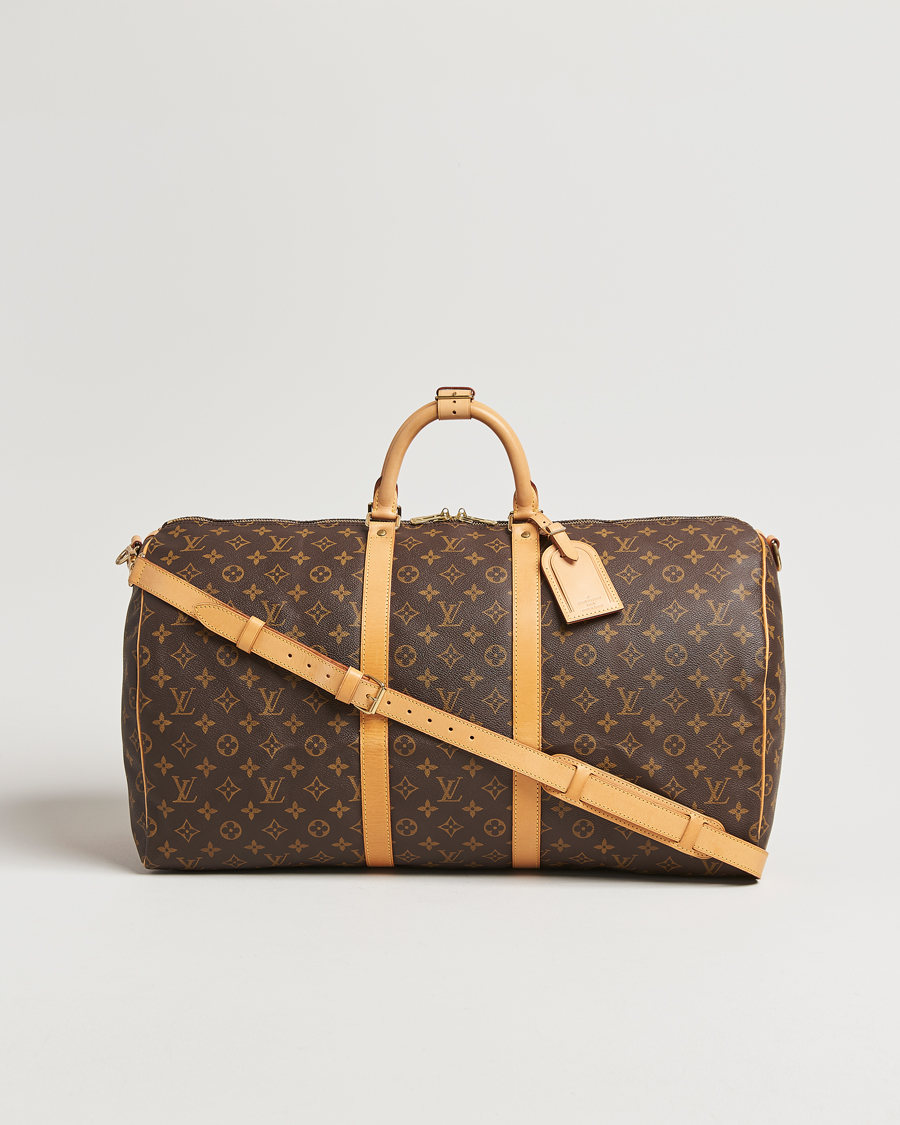 Homme | Louis Vuitton Pre-Owned Keepall Bandoulière 55 Monogram | Louis Vuitton Pre-Owned | Keepall Bandoulière 55 Monogram