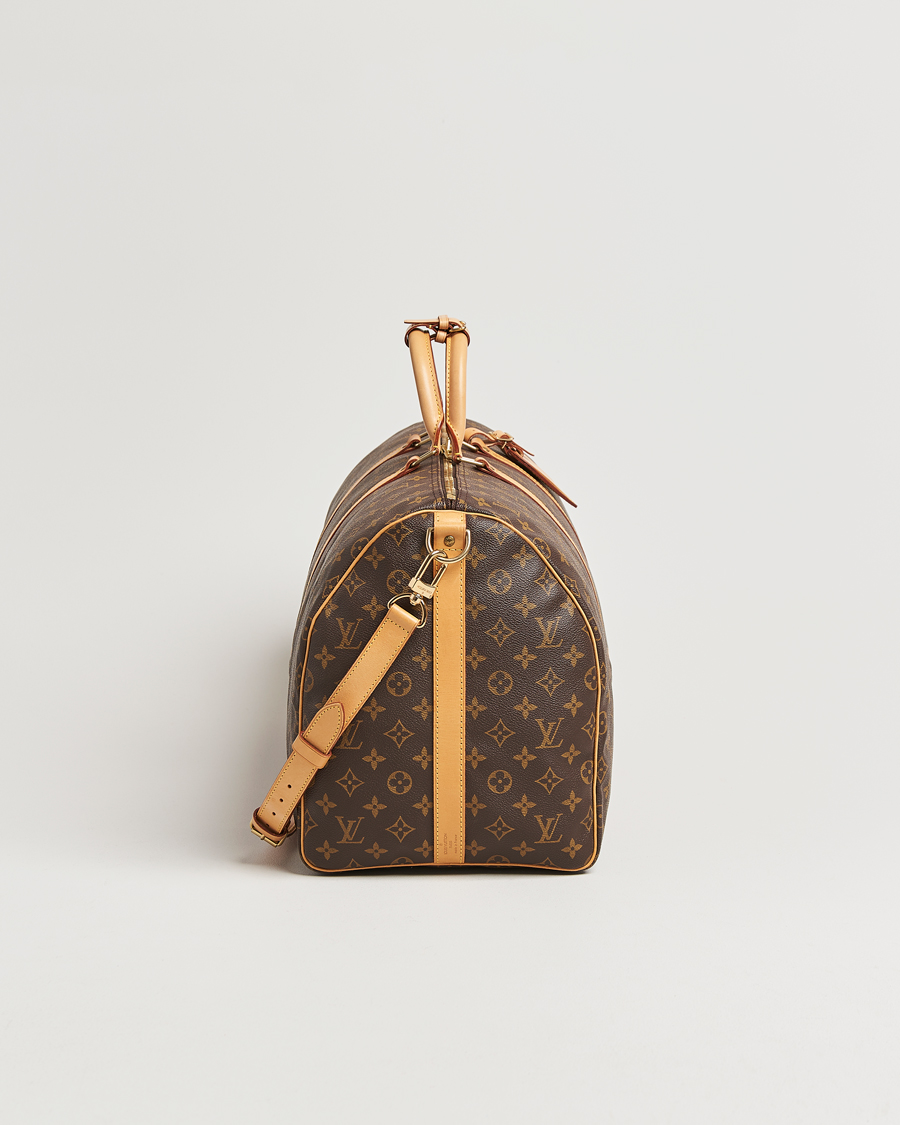 Homme | Louis Vuitton Pre-Owned Keepall Bandoulière 55 Monogram | Louis Vuitton Pre-Owned | Keepall Bandoulière 55 Monogram