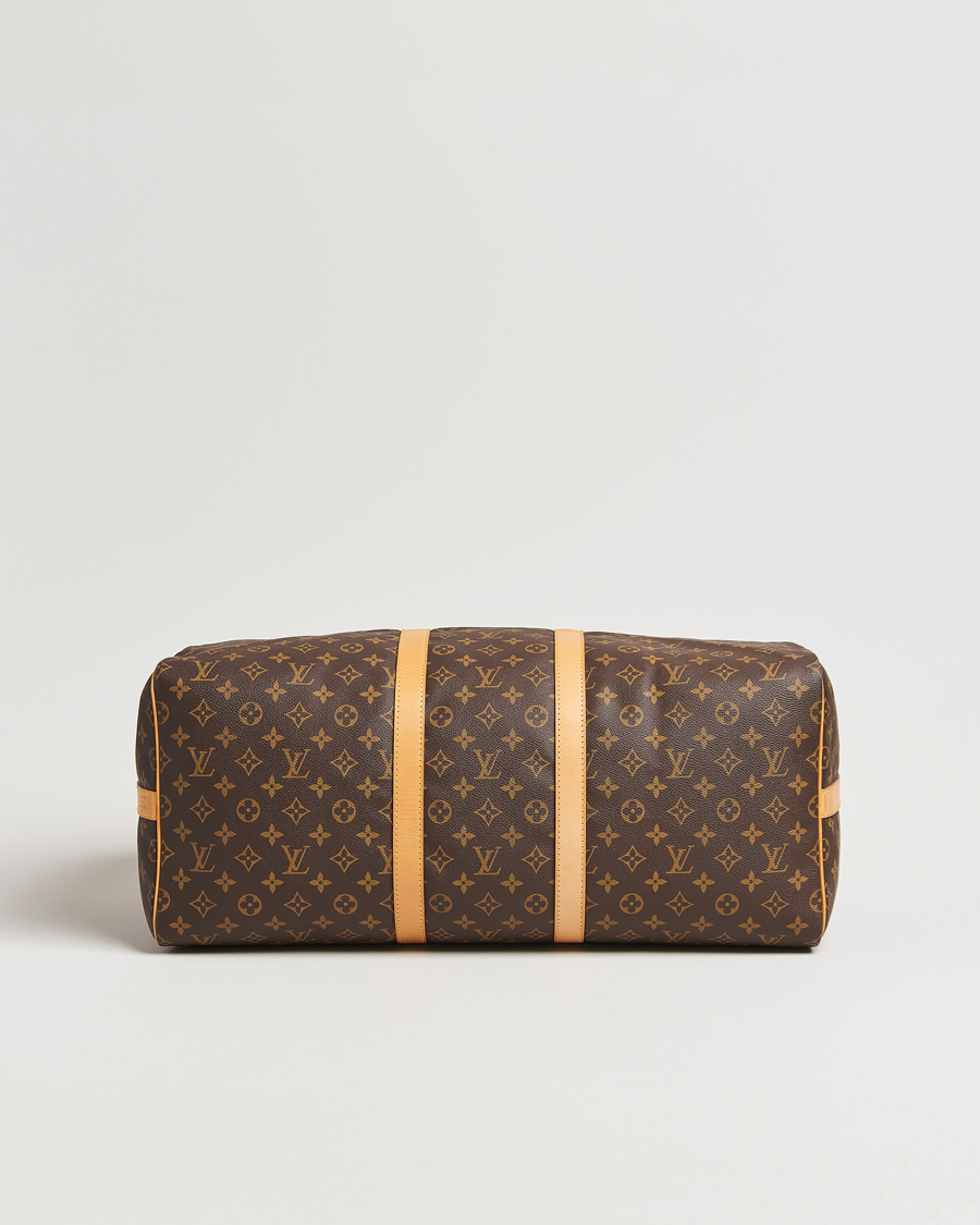 Homme | Louis Vuitton Pre-Owned Keepall Bandoulière 55 Monogram | Louis Vuitton Pre-Owned | Keepall Bandoulière 55 Monogram