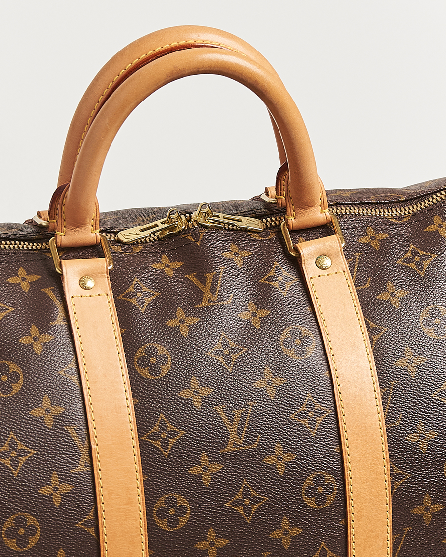 Homme | Louis Vuitton Pre-Owned Keepall Bandoulière 55 Monogram | Louis Vuitton Pre-Owned | Keepall Bandoulière 55 Monogram