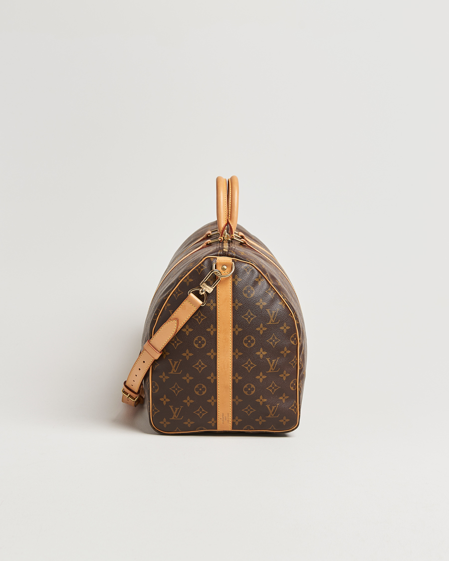Homme | Louis Vuitton Pre-Owned Keepall Bandoulière 55 Monogram | Louis Vuitton Pre-Owned | Keepall Bandoulière 55 Monogram