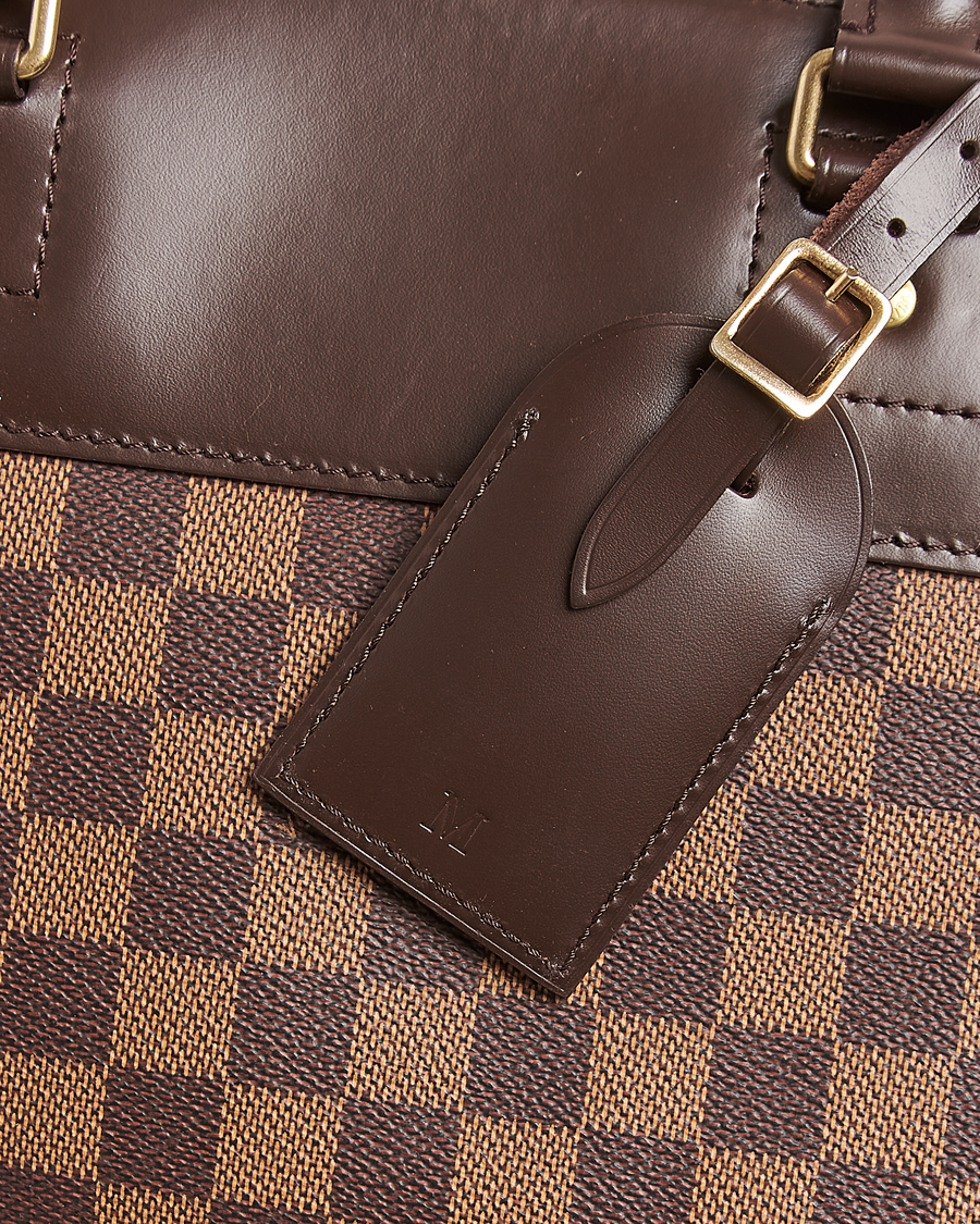 Homme | Louis Vuitton Pre-Owned Greenwich GM Travel Bag Damier Ebene | Louis Vuitton Pre-Owned | Greenwich GM Travel Bag Damier Ebene