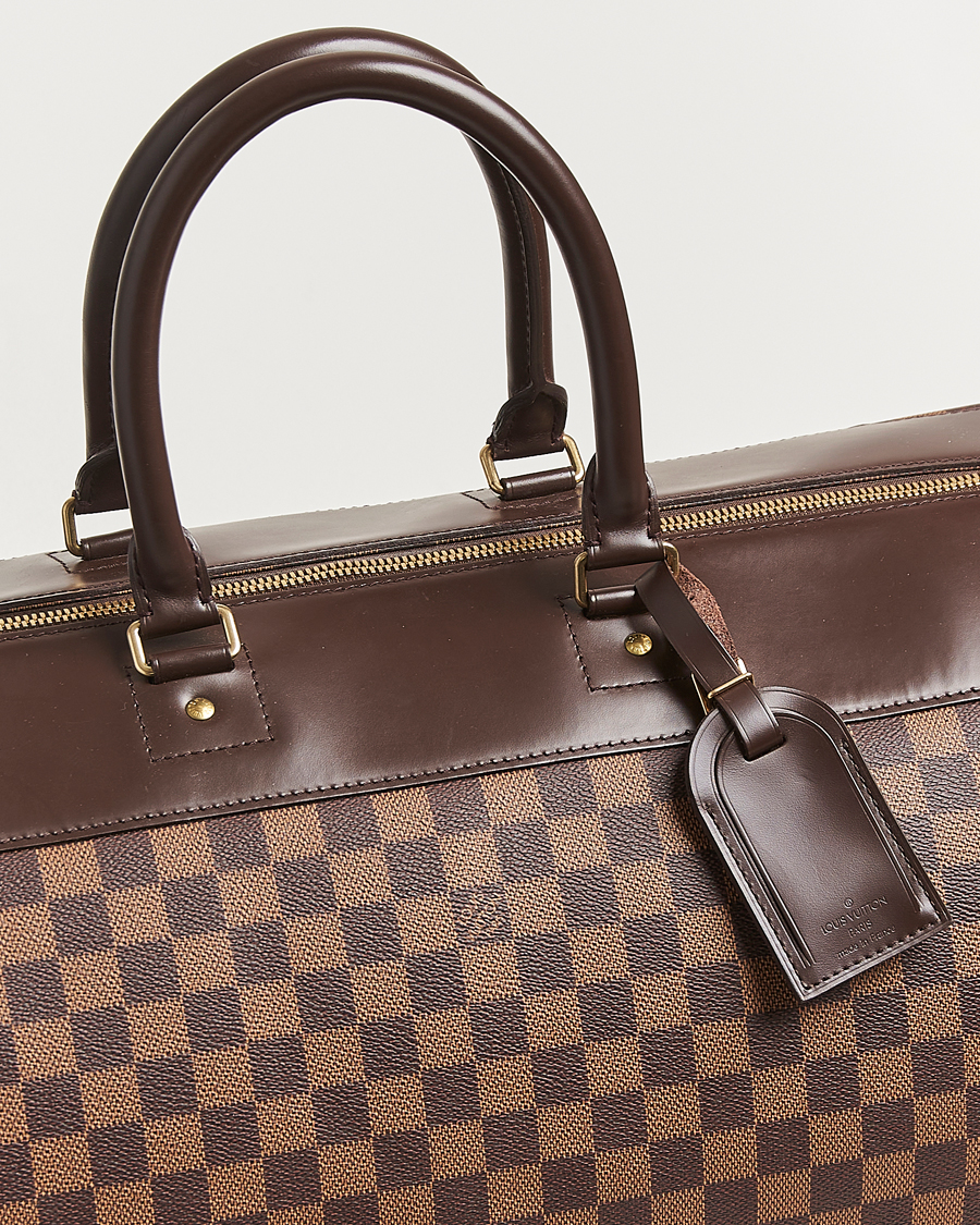 Homme | Louis Vuitton Pre-Owned Greenwich GM Travel Bag Damier Ebene | Louis Vuitton Pre-Owned | Greenwich GM Travel Bag Damier Ebene