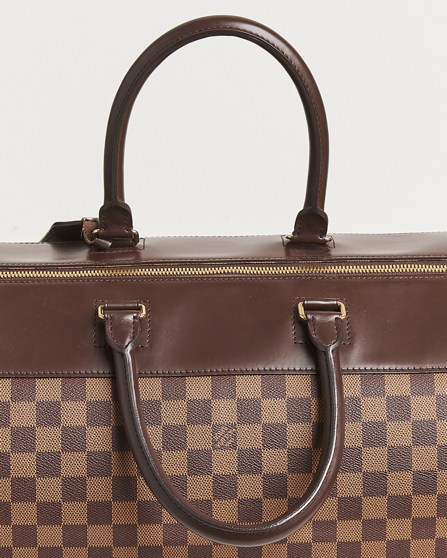 Homme | Louis Vuitton Pre-Owned Greenwich GM Travel Bag Damier Ebene | Louis Vuitton Pre-Owned | Greenwich GM Travel Bag Damier Ebene