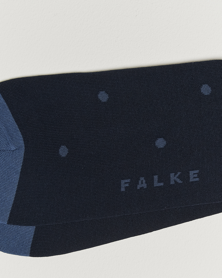 Homme | Sous-Vêtements Et Chaussettes | Falke | Cotton Dot Sock Dark Navy