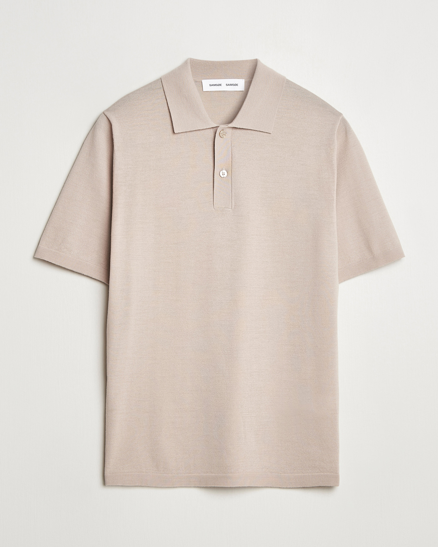 Homme | Polos | Samsøe Samsøe | Sarown Knitted Polo Pure Cashmere
