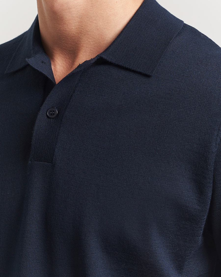 Homme | Polos | Samsøe Samsøe | Sarown Knitted Polo Salute Navy