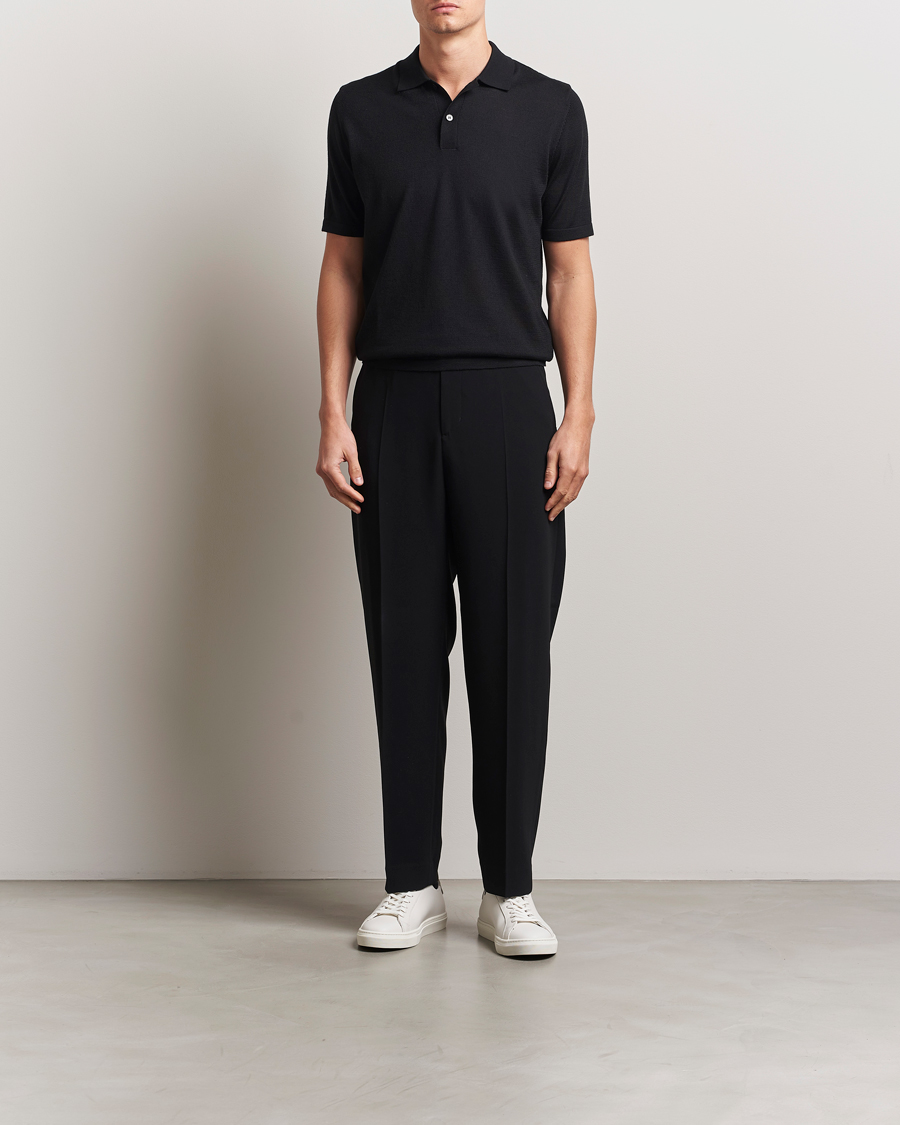 Homme | Polos | Samsøe Samsøe | Sarown Knitted Polo Black