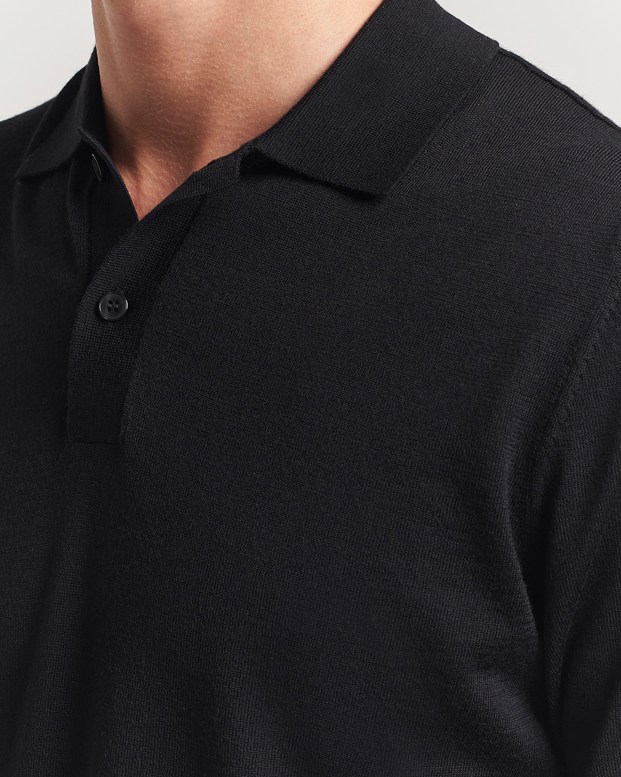 Homme | Polos | Samsøe Samsøe | Sarown Knitted Polo Black