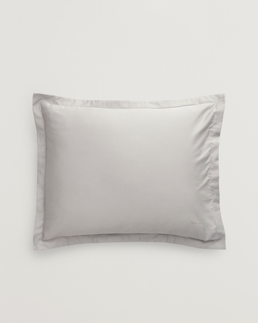 Homme | Pour La Maison | GANT | Sateen Pillowcase Moon Grey