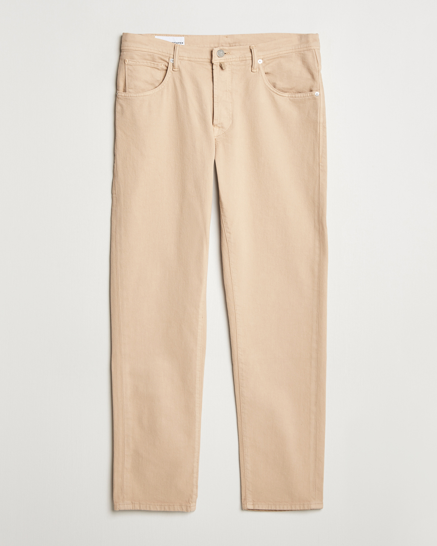 Homme | Pantalons | Incotex | 5-Pocket Cotton Stretch Pants Beige
