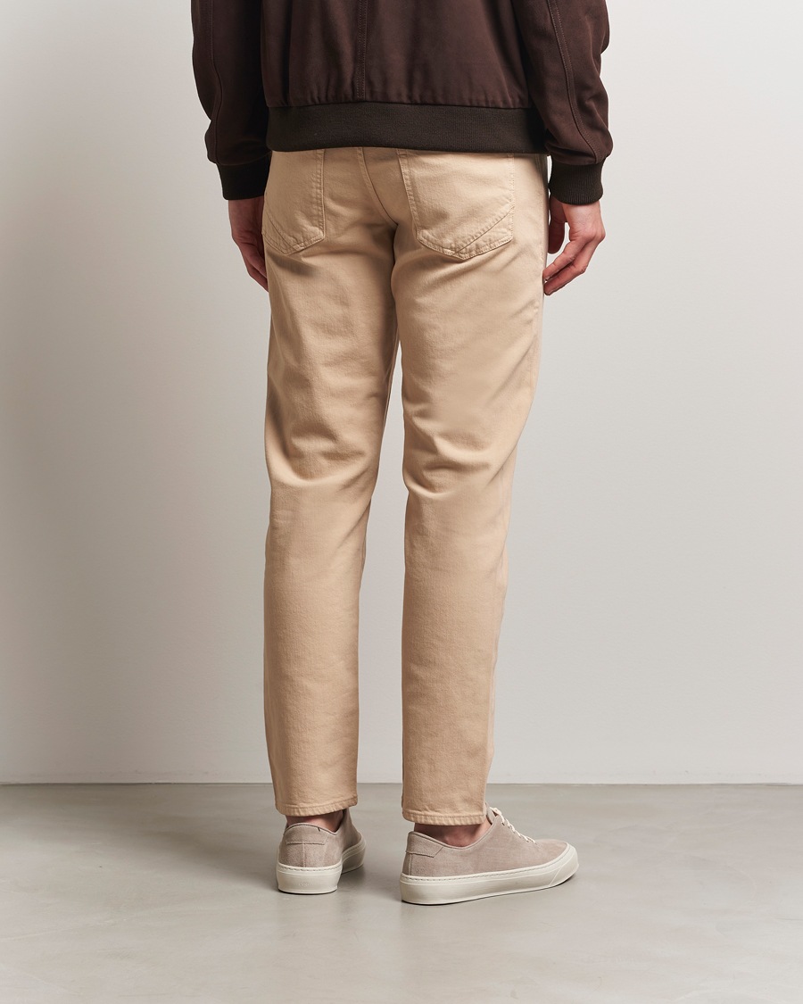 Homme | Pantalons | Incotex | 5-Pocket Cotton Stretch Pants Beige