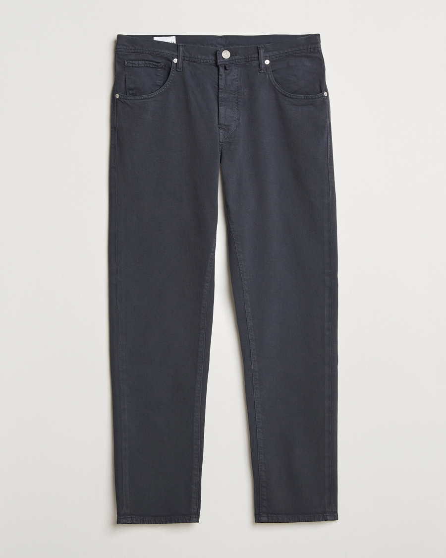 Homme | Pantalons | Incotex | 5-Pocket Cotton Stretch Pants Navy