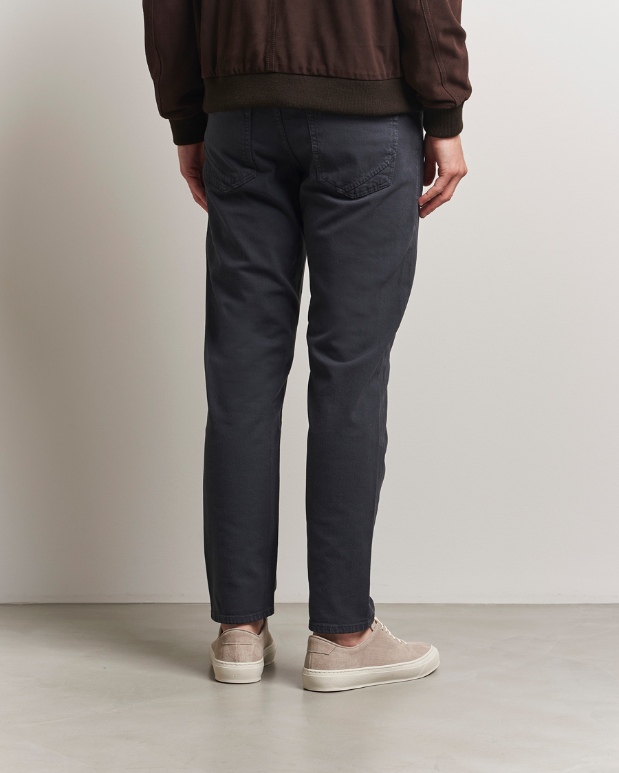 Homme | Pantalons | Incotex | 5-Pocket Cotton Stretch Pants Navy