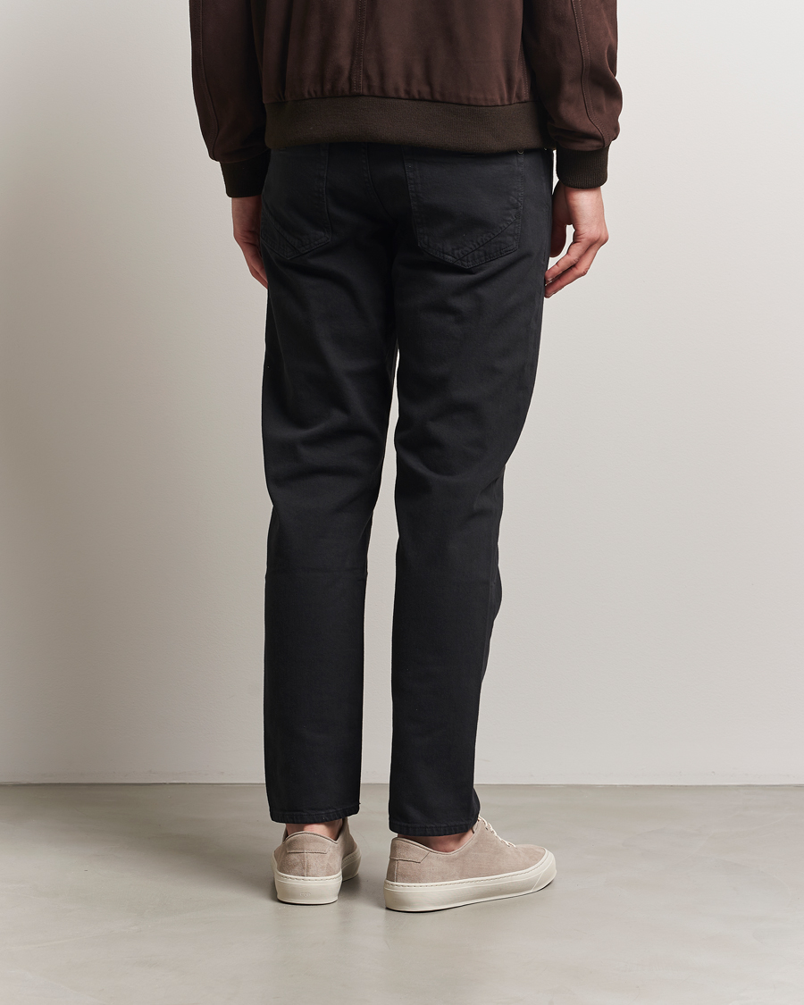 Homme | Pantalons | Incotex | 5-Pocket Cotton Stretch Pants Black
